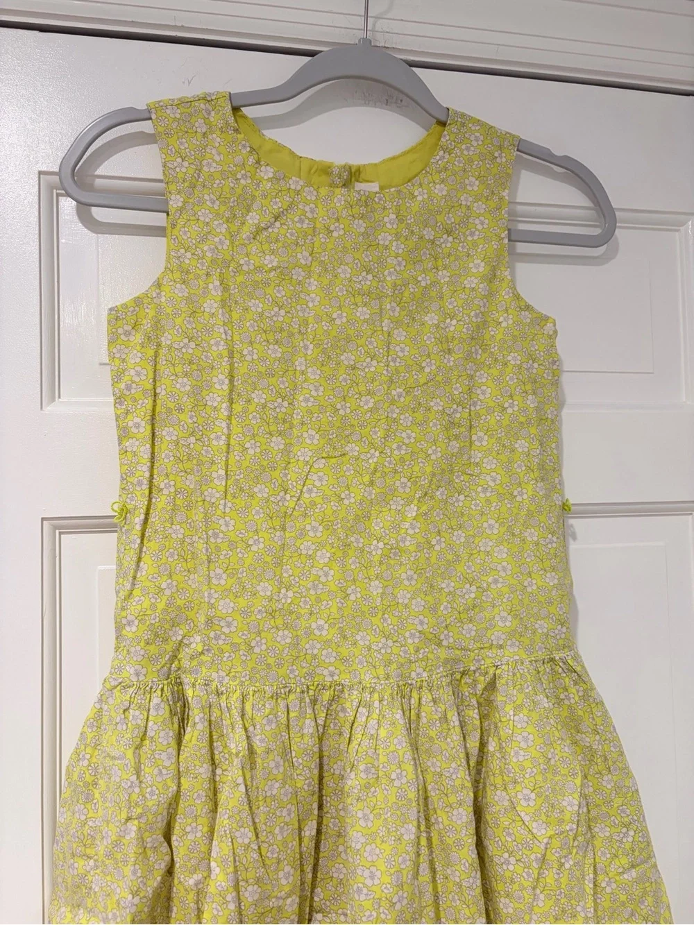 GAP Yellow Floral Sleeveless Dress
